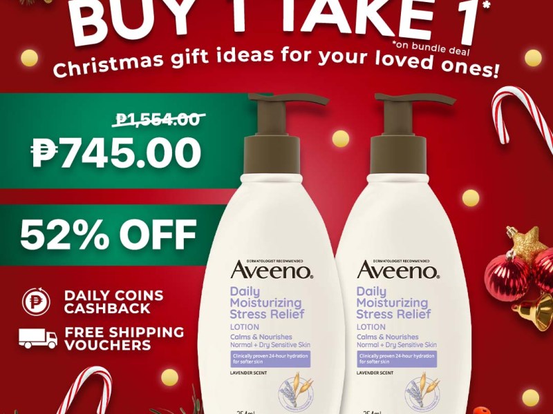 Get up to 50% Off in Aveeno products this&nbsp;11.11!